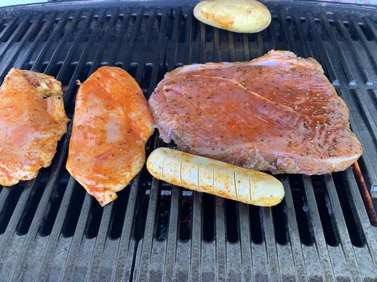 Grillen auf dem Gasgrill
